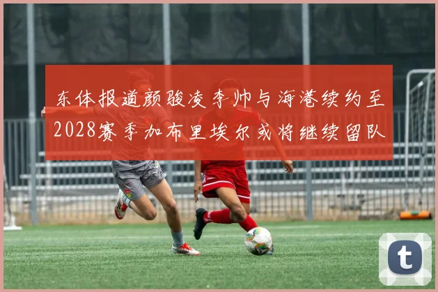 东体报道颜骏凌李帅与海港续约至2028赛季加布里埃尔或将继续留队